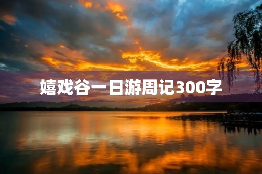 嬉戏谷一日游周记300字 嬉戏谷一日游周记300字