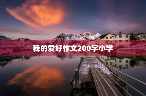 我的爱好作文200字小学 我的爱好作文200字小学