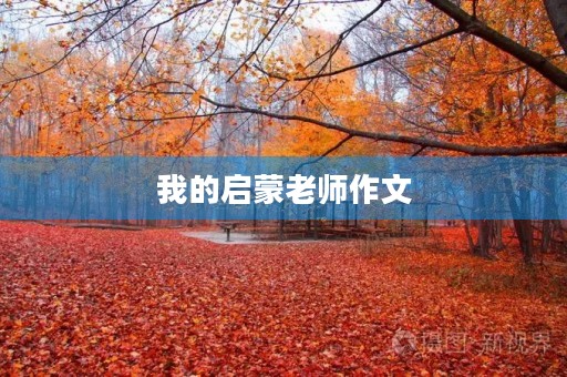 我的启蒙老师作文 我的启蒙老师作文