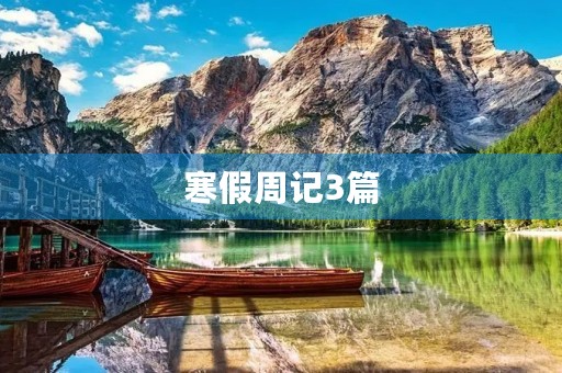 寒假周记3篇