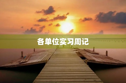 各单位实习周记 各单位实习周记