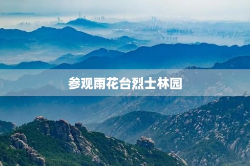 参观雨花台烈士林园 参观雨花台烈士林园