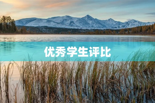 优秀学生评比