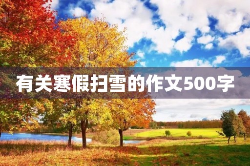 有关寒假扫雪的作文500字 有关寒假扫雪的作文500字