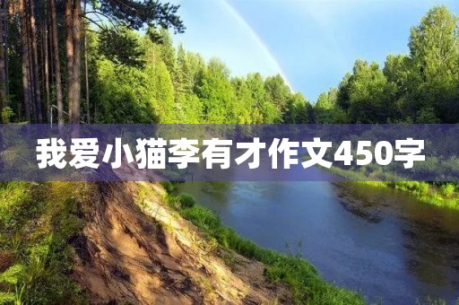 我爱小猫李有才作文450字