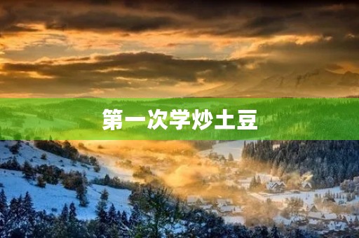 第一次学炒土豆 第一次学炒土豆