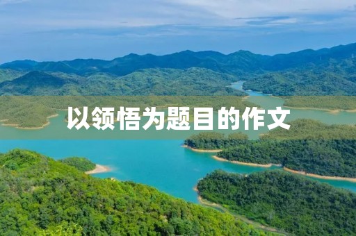 以领悟为题目的作文 以领悟为题目的作文
