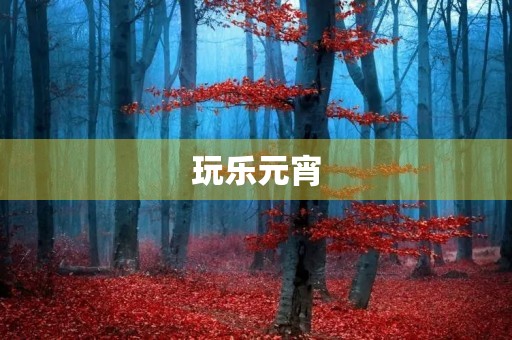 玩乐元宵 玩乐元宵