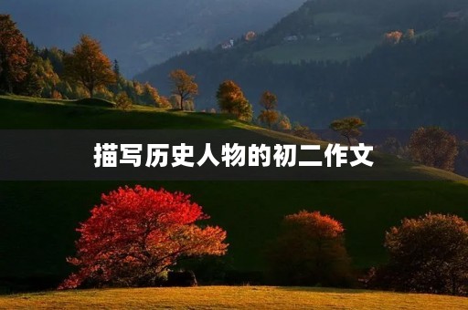 描写历史人物的初二作文