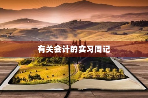 有关会计的实习周记 有关会计的实习周记