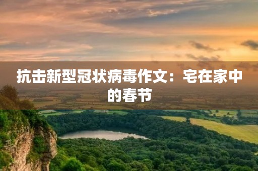抗击新型冠状病毒作文:宅在家中的春节 抗击新型冠状病毒作文:宅在家中的春节