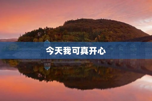 今天我可真开心