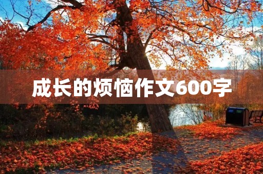 成长的烦恼作文600字 成长的烦恼作文600字