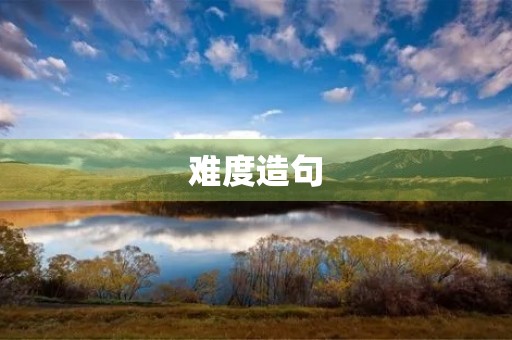 难度造句