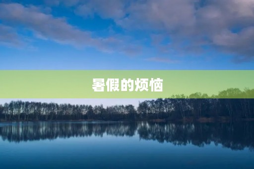 暑假的烦恼