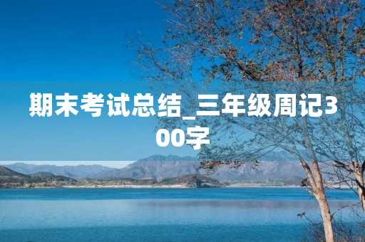 期末考试总结_三年级周记300字 期末考试总结_三年级周记300字