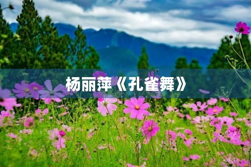 杨丽萍《孔雀舞》 杨丽萍《孔雀舞》