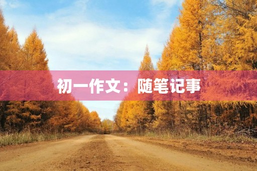 初一作文:随笔记事 初一作文:随笔记事