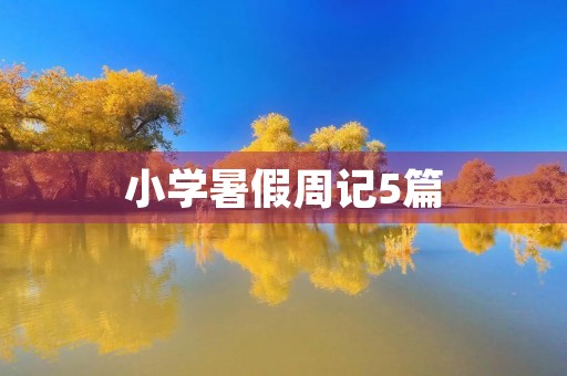 小学暑假周记5篇