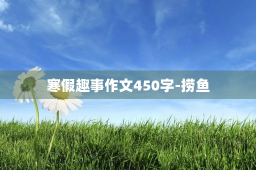 寒假趣事作文450字-捞鱼 寒假趣事作文450字-捞鱼