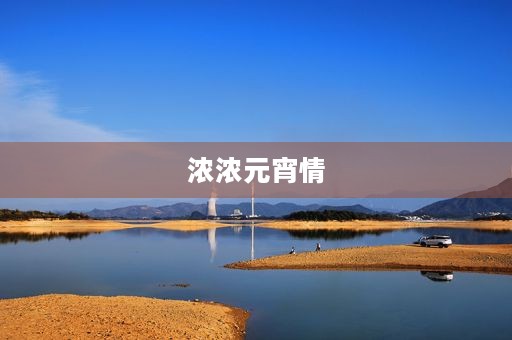 浓浓元宵情 浓浓元宵情
