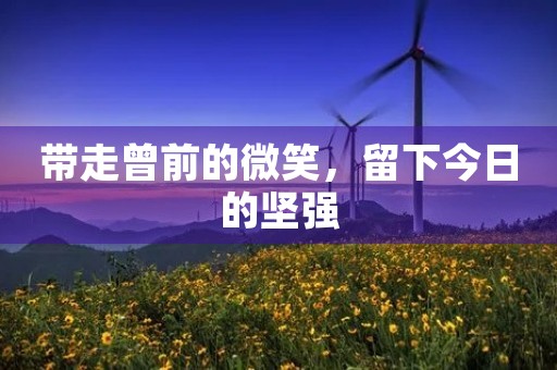 带走曾前的微笑，留下今日的坚强