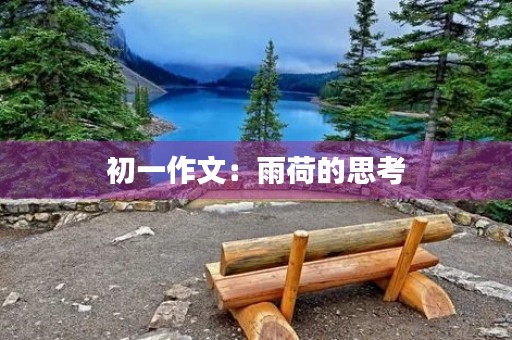 初一作文:雨荷的思考 初一作文:雨荷的思考