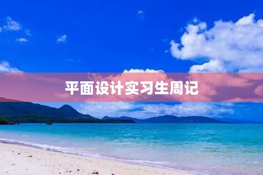 平面设计实习生周记 平面设计实习生周记