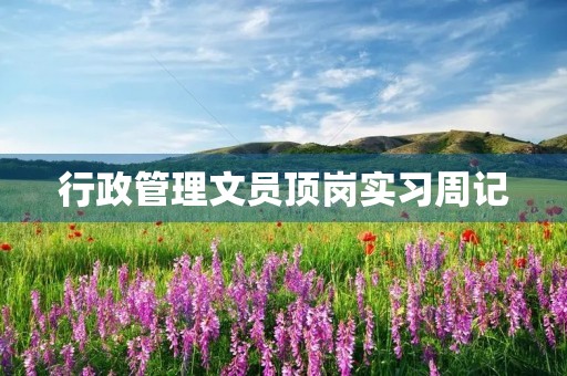 行政管理文员顶岗实习周记 行政管理文员顶岗实习周记