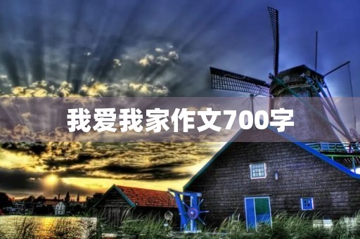 我爱我家作文700字