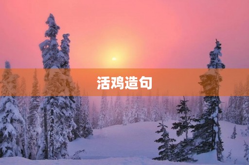活鸡造句