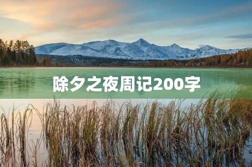 除夕之夜周记200字 除夕之夜周记200字