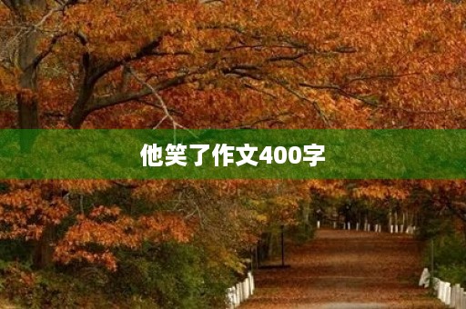 他笑了作文400字 他笑了作文400字