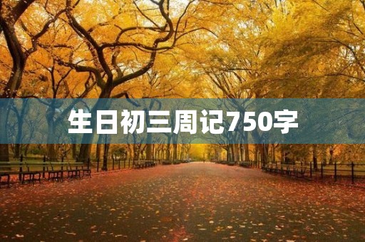 生日初三周记750字