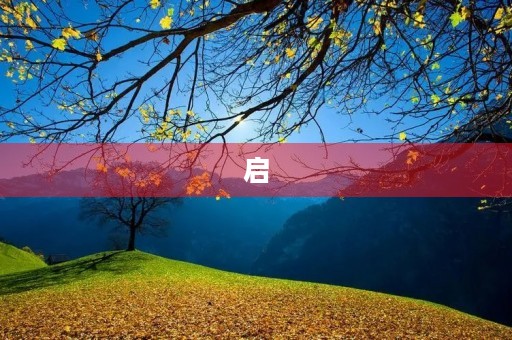 启 启