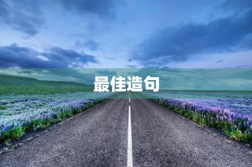 最佳造句 最佳造句