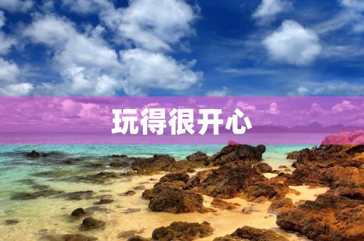 玩得很开心 玩得很开心