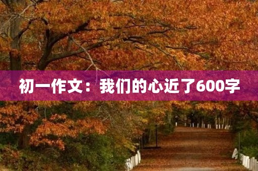 初一作文:我们的心近了600字 初一作文:我们的心近了600字