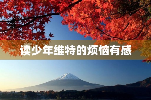 读少年维特的烦恼有感 读少年维特的烦恼有感