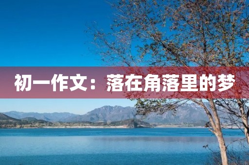 初一作文：落在角落里的梦