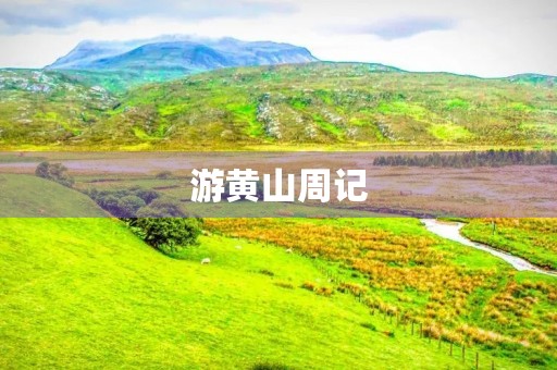 游黄山周记