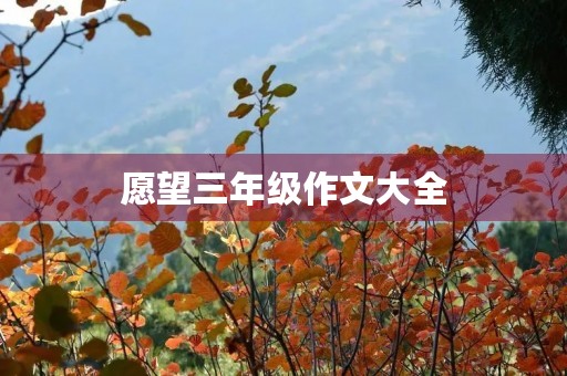 愿望三年级作文大全 愿望三年级作文大全