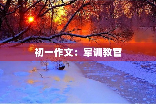 初一作文:军训教官 初一作文:军训教官