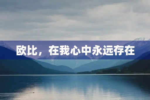 欧比，在我心中永远存在