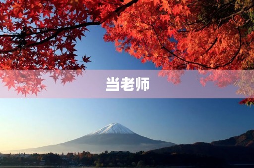 当老师 当老师