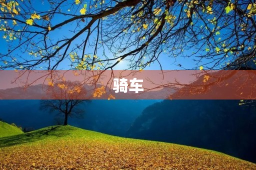骑车