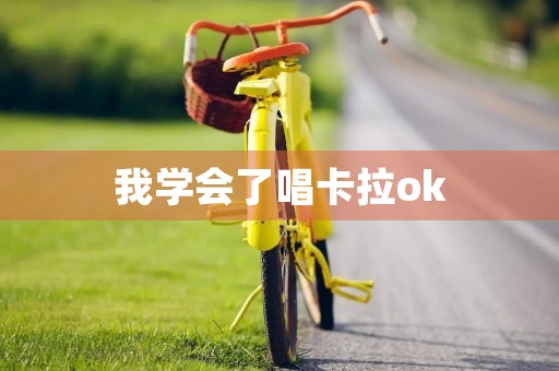 我学会了唱卡拉ok