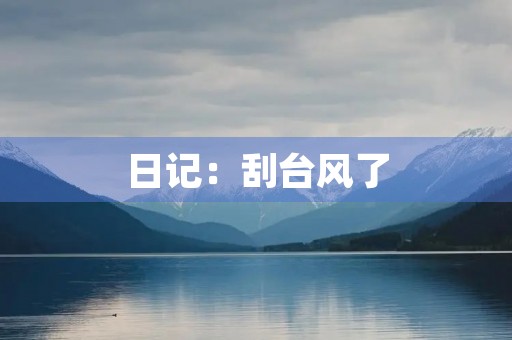日记:刮台风了 日记:刮台风了