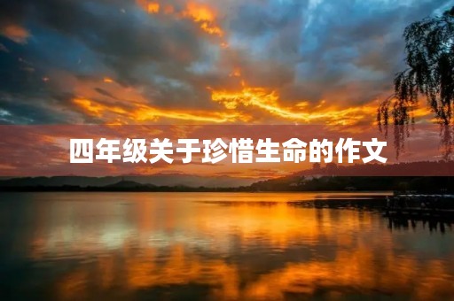 四年级关于珍惜生命的作文 四年级关于珍惜生命的作文