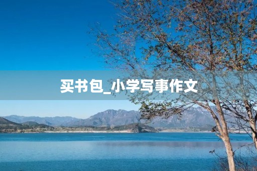 买书包_小学写事作文 买书包_小学写事作文